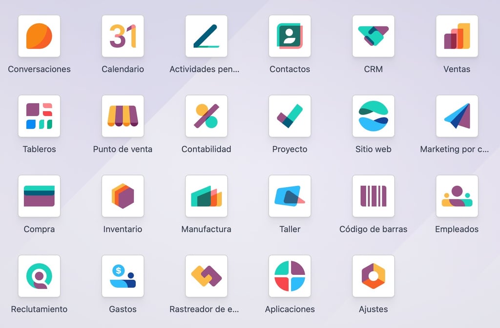 Aplicaciones de Odoo para empresas
