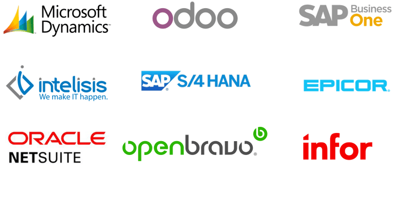 Diferentes ERP's del mercado