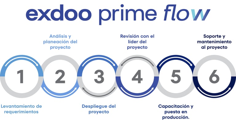 Proceso de implementación Exdoo Prime Flow