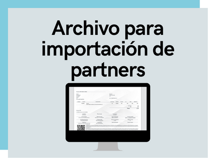 Archivo para importación de partners