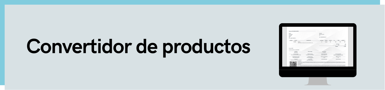 Convertidor de productos