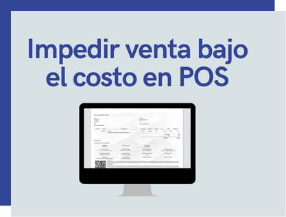 Impedir venta bajo el costo en POS