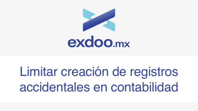 Limitar creación de registros accidentales en contabilidad