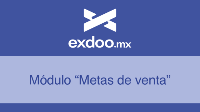 Módulo “Metas de venta”