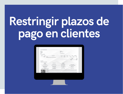 Restringir plazos de pago en clientes