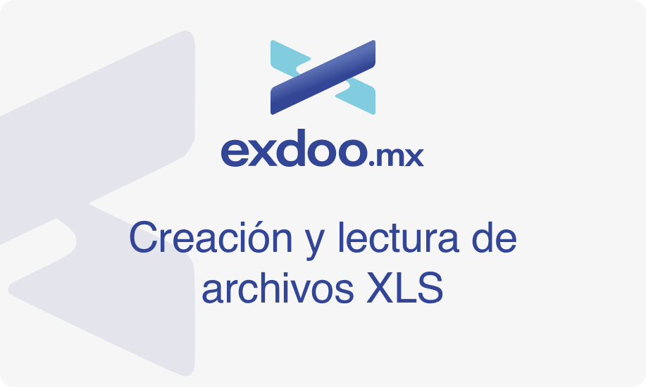 Creación y lectura de archivos XLS